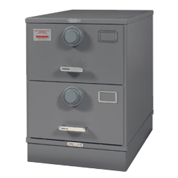 Image of 7110-01-029-5767 | Multi-Lock Class 6, 2 Drawer File Cabinet, Gray - Kaba Mas X-10