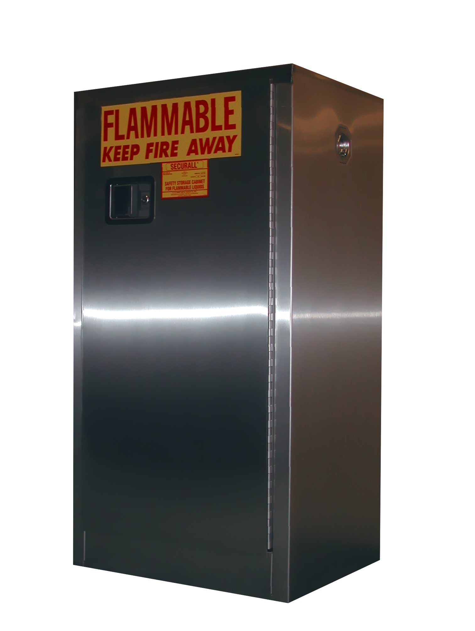 Image of A110-SS - Stainless Steel Flammable Storage Cabinet - 16 Gal. Storage Capacity