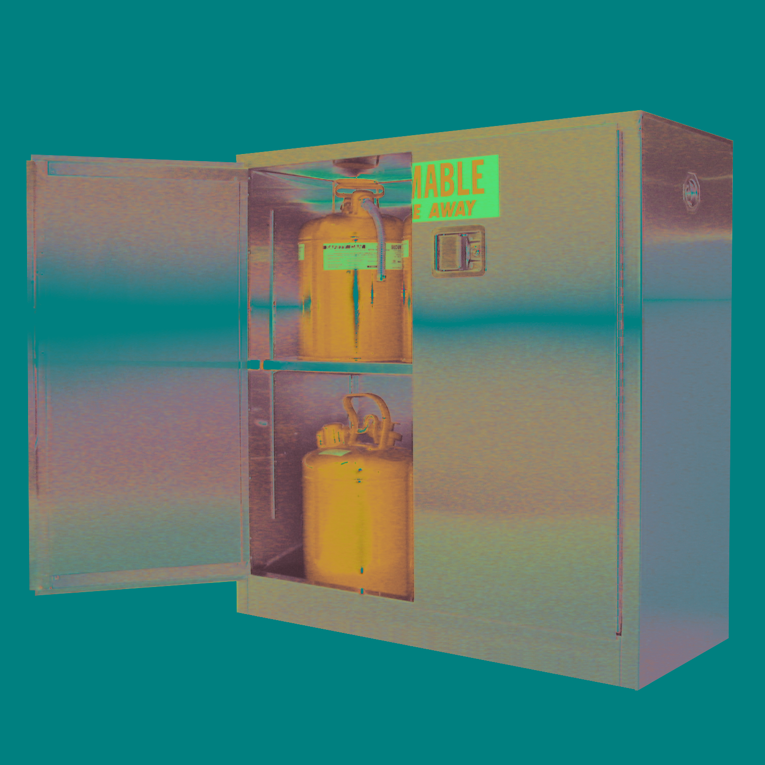 Image of A130-SS - Stainless Steel Flammable Storage Cabinet - 30 Gal. Storage Capacity
