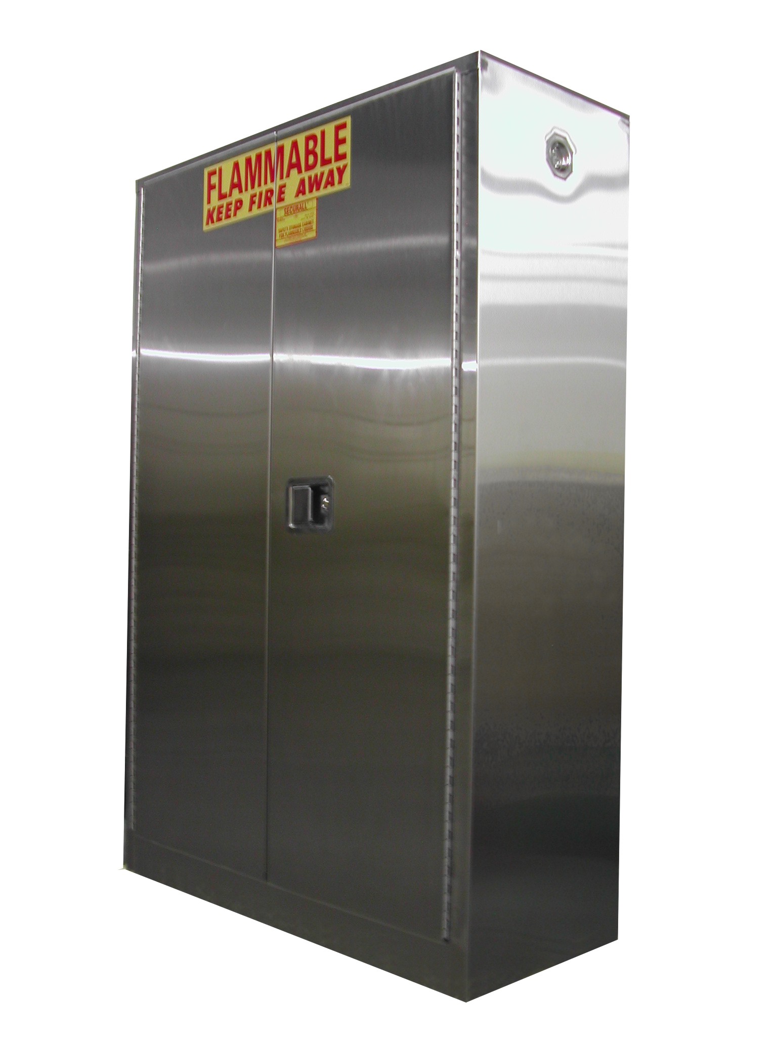 Image of A145-SS - Stainless Steel Flammable Storage Cabinet - 45 Gal. Storage Capacity