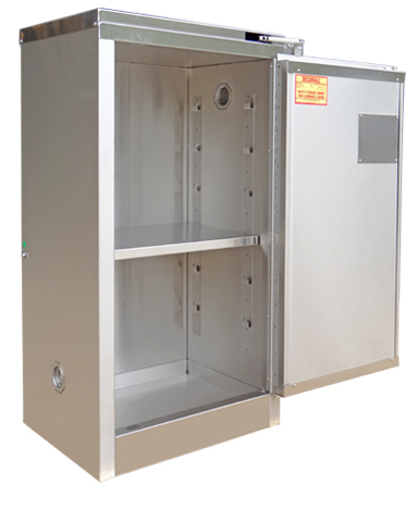 Image of A310-SS - Stainless Steel Flammable Storage Cabinet - 16 Gal. Storage Capacity