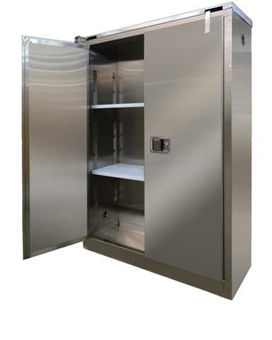 Image of A345-SS - Stainless Steel Flammable Storage Cabinet - 45 Gal. Storage Capacity