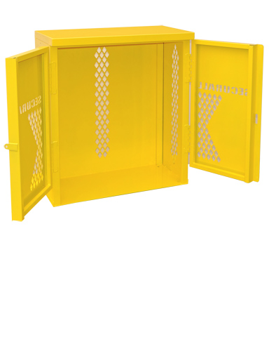 Image of LP2S-Steel - LP/Oxygen Storage Cabinet - Cabinet holds 2 LP Tank Cylinders