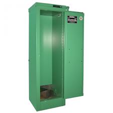 Image of MG304FL - MedGas Oxygen Gas Cylinder Storage Cabinet - Stores 2-4 D, E Cylinders