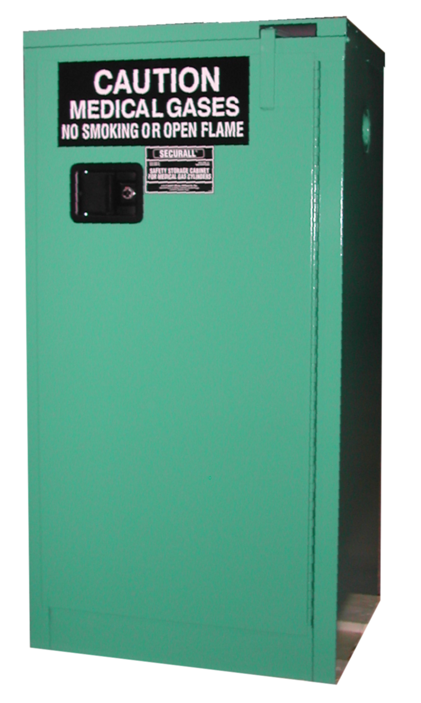 Image of MG309 - MedGas Oxygen Gas Cylinder Storage Cabinet - Stores 9-12 D, E Cylinders