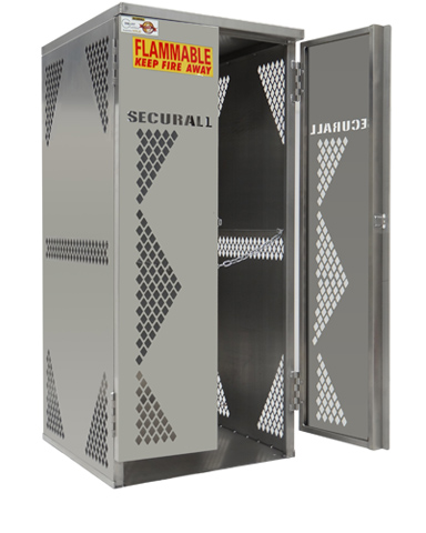 Image of OG10S - LP/Oxygen Storage Cabinet - 5-10 Cyl. Vertical Standard Door