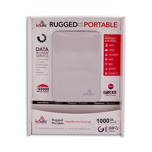 Image of 600GB TITANIUM ioSafe Rugged Portable SSD + 5 Year DRS | USB 3.0