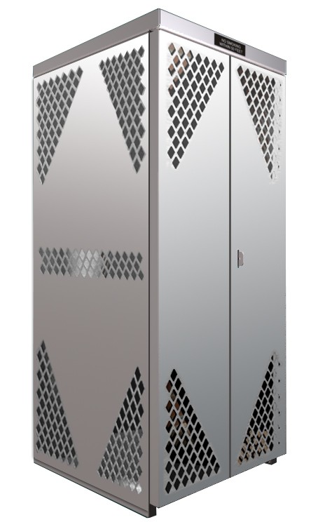 Image of LP8S-Steel - LP/Oxygen Storage Cabinet - 8 Cyl. Horizontal Standard Door